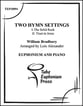 Two Hymn Settings Euphonium and Piano P.O.D. cover